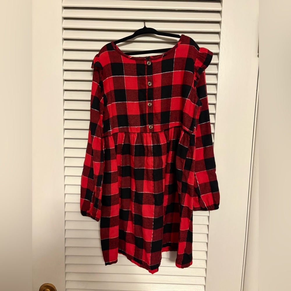 Jumping Beans girl’s plaid flannel dress